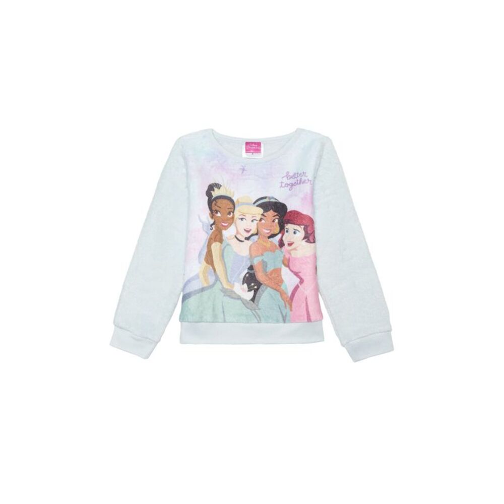 Disney Toddler Girls Better Together Princess Cozy Pullover Sweatshirt